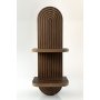 HANAH HOME Zidna polica Artmtkwll2D Wenge - slika 4