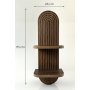 HANAH HOME Zidna polica Artmtkwll2D Wenge - slika 5