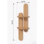 HANAH HOME Zidna polica Artmtkwll4 Oak - slika 5