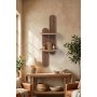 HANAH HOME Zidna polica Artmtkwll4 Wenge - slika 2