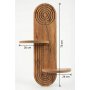 HANAH HOME Zidna polica Artmtkwll3 Oak - slika 5