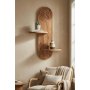 HANAH HOME Zidna polica Artmtkwll3 Oak - slika 1