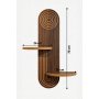 HANAH HOME Zidna polica Artmtkwll3 Wenge - slika 5