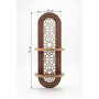 HANAH HOME Zidna polica Artmtkwll5 Wenge - slika 5
