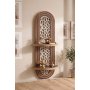 HANAH HOME Zidna polica Artmtkwll5 Wenge - slika 1