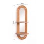 HANAH HOME Zidna polica Artmtkwll6 Oak - slika 4