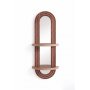 HANAH HOME Zidna polica Artmtkwll6 Wenge - slika 3