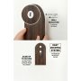 HANAH HOME Zidna polica Artmtkwll6 Wenge - slika 5