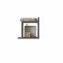 HANAH HOME Zidna polica Capri Anthracite - slika 2