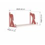 HANAH HOME Zidna polica Hunter Dog Pink - slika 3