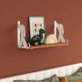 HANAH HOME Zidna polica Hunter Dog White - slika 1