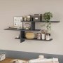 HANAH HOME Zidna polica Genoa Anthracite - slika 1