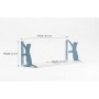 HANAH HOME Zidna polica Hunter Dog & Tiger Cat Blue - slika 5