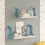 HANAH HOME Zidna polica Hunter Dog & Tiger Cat Blue - slika 1