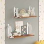 HANAH HOME Zidna polica Hunter Dog & Tiger Cat White - slika 1