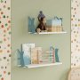 HANAH HOME Zidna polica Tiger Cat 2 Blue - slika 1