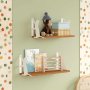 HANAH HOME Zidna polica Tiger Cat 2 White - slika 1