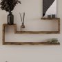HANAH HOME Zidna polica Ravi Antique Walnut - slika 2