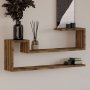 HANAH HOME Zidna polica Ravi Antique Walnut - slika 1