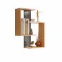 HANAH HOME Zidna polica Lisbon Anthracite Natural - slika 5