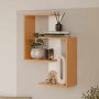HANAH HOME Zidna polica Lisbon White Natural - slika 2