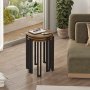 HANAH HOME Set 3 stočića Palma Walnut Black - slika 1