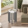 HANAH HOME Set 3 stočića Palma White Anthracite - slika 1