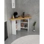 HANAH HOME Kuhinjski sto Corner Sapphire Oak White - slika 2