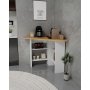 HANAH HOME Kuhinjski sto Corner Sapphire Oak White - slika 3
