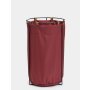 HANAH HOME Korpa za veš Edda Burgundy - slika 2