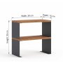 HANAH HOME Kuhinjska polica Malaga Black - slika 3