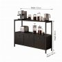 HANAH HOME Kuhinjski ormarić Brio Black - slika 4
