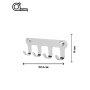 HANAH HOME Čiviluk Smart 4 Chrome - slika 5
