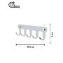 HANAH HOME Čiviluk Smart 5 Chrome - slika 5