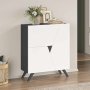 HANAH HOME Cipelarnik Venice White Anthracite - slika 1