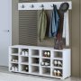 HANAH HOME Cipelarnik Talu White - slika 1