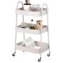 Vilde 568116 - Metalna polica sa 3 nivoa (be?, 44×31,5×78,5 cm - slika 1