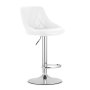 Oskar Barska stolica Kast white eco / chrom baza - slika 1
