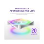 NZXT F140RGB Core 140mm ventilator beli (RF-D14SF-W1) - slika 2