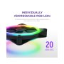 NZXT F140RGB Core 140mm ventilator crni (RF-D14SF-B1) - slika 2