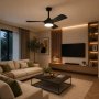 HOME LIGHT FD220 Bryce Plafonski ventilator crni - slika 2