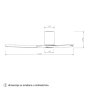 HOME LIGHT FC102 Aspen Plafonski ventilator crna/drvo - slika 3