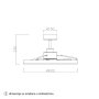 HOME LIGHT FD210 Breeze Plafonski ventilator crni - slika 4