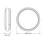 OSRAM LED plafonjera 49cm 48W 4000K IP20 bela - slika 2
