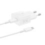 SAMSUNG Kućni punjač EP-T2510 sa kablom 25W BELI (1301269) OUTLET - slika 1