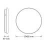 OSRAM LED plafonjera 36W 3000K IP44 - slika 2