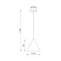 BRAYTRON Siva visilica 1xE27 BV05-00062 - slika 3
