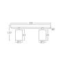 BRAYTRON Crna spot lampa 2xGU10 BH04-00821 - slika 5