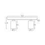 BRAYTRON Bela spot lampa 2xGU10 BH04-00820 - slika 5
