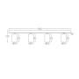 BRAYTRON Bela spot lampa 4xGU10 BH04-00840 - slika 3